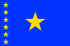 Flagge der Demokratische Republik Kongo